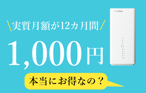 月額1000円キャンペーン
