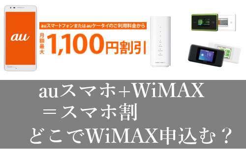 WiMAXとauスマホ